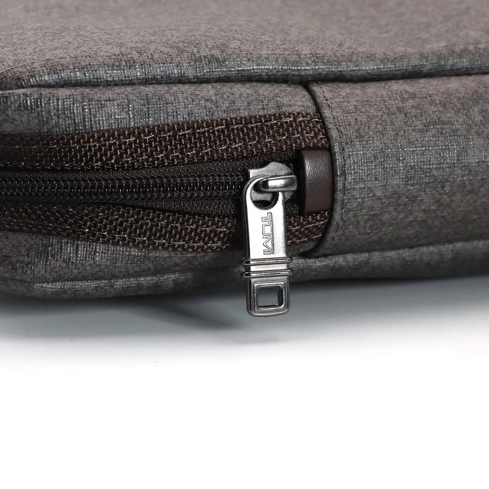 Tumi Laptop Sleeve Medium Grey Heathered Padded Tech Case Bag 13x9